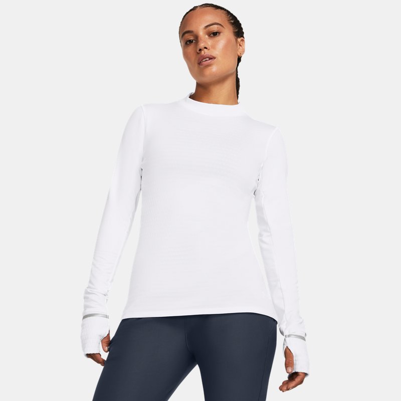 Women's Under Armour QUnder Armourlifier Cold Long Sleeve White / Reflective XS